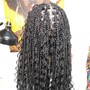 Smedium Knotless Goddess Braids (waistline)