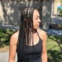 Knotless Braids, Med size , Midback