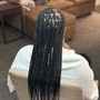 Knotless Braids, Med size , Midback