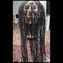 Natural box braids