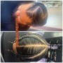 2-4 Straight-back Cornrows (Natural Hair)