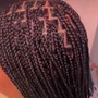 Medium knotless goddess Braids