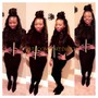 Partial Weave Sew-in (Ponytail or Bun on top|Weave in Back)