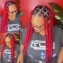 Large Knotless Individual Braids