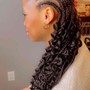 Updo Braids with crochet