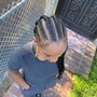 Large individual with 5 braids in the front