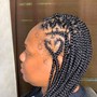 Med/ large Fulani Braids