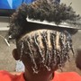 Faux locs over natural locs (hair included)