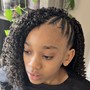 Large knotless braids