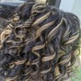 Shampoo and Style relaxed hair