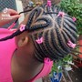 Knotless braids (medium)