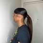 Sleek Ponytail (Natural Hair)