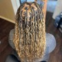 Provide curly hair for bohemian braids