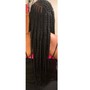 Small Box Braids (mid back)