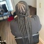 Small Box Braids (mid back)