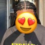 Kids smedium knotless braids