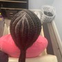 Feed in braids/hair included