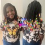 Butt length Yarn Braids