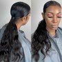 Glueless invisible ponytail