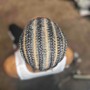 Natural hair Stitch braids