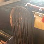 Med Knotless Braids- Waist Length