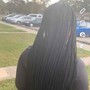 Small Knotless Braids- waist length