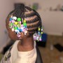 Kid's Braids unicorn ponytail natural hair