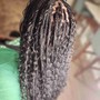 Short knotless box braids