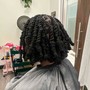 Marley Twist Entensions Over Locs (Bob/Shoulder Length)