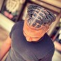 Mens Tapered Cornrows and shampoo