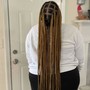 Large Knotless Braids