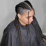 Ponytail Cornrows midback length and under.  (Non refundable $50 Deposit required *not transferable if cancelation)