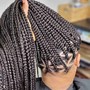 Small Box Braids BOOK ONLY AT 8AM (14 rows ear to ear 3 rows nape)   ((Non refundable $100 Deposit required *not transferable if cancelation) $50 on this APP and $50 Through cashapp $gaellebraids or zelle 5713208305 )