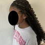 Kid’s knotless boho braids