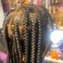 Large Knotless Individual Braids