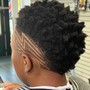 Afro Taper w/ Black Out