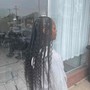 Large knotless braids