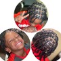 Kids Braided Ponytail  w/ natural hair