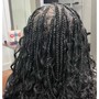 Boho Bob Knotless Braids (medium)