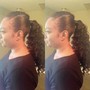 Sleek ponytail (relax hair only)