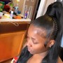 Closure ponytails