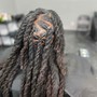 100 locs or long hair Palm Retwist