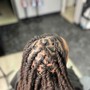 100 locs or long hair Palm Retwist