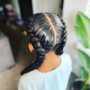 Kid's Braids w/ natural hair