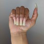 Hand Drawn Gel French Tip Design