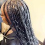 Braided up ponytail