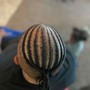 Cornrows (just the top of head)