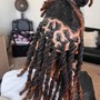 Two strand twist w/ locs