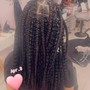 Boho knotless plaits