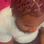 Loc retwist for. (Short,medium,or shaved sides )halo .